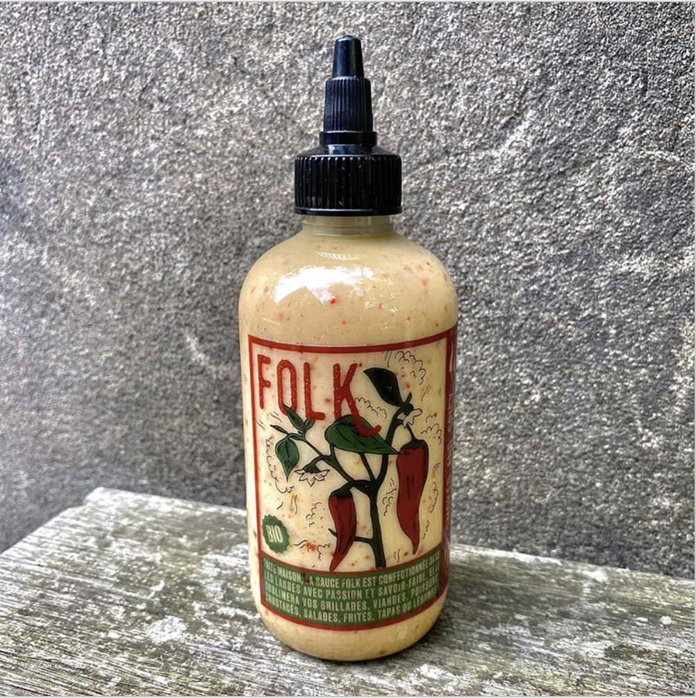 Sauce Folk Smoked & Spicy – Piment fumé du Béarn - 25cl Plastique