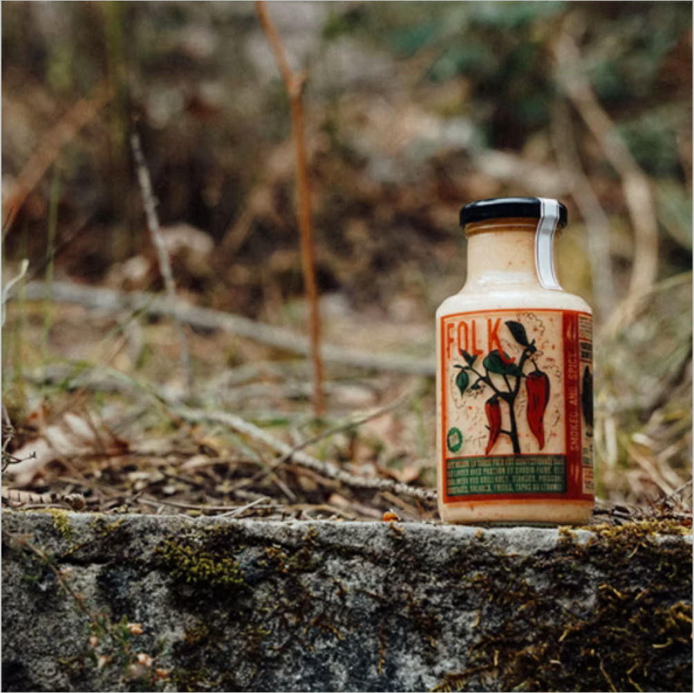 Sauce Folk Smoked & Spicy – Piment fumé du Béarn - 25cl Verre